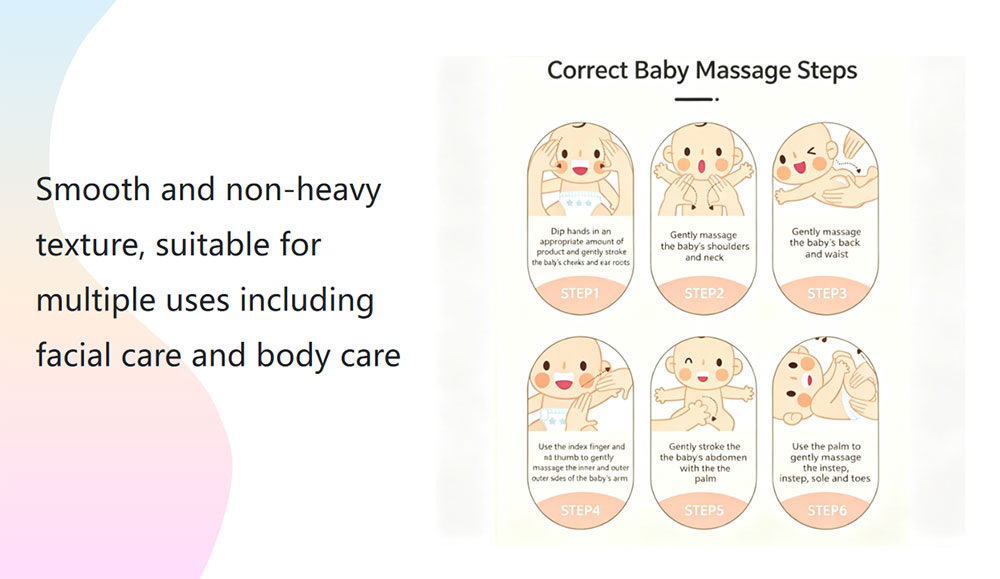 Private label baby body oil